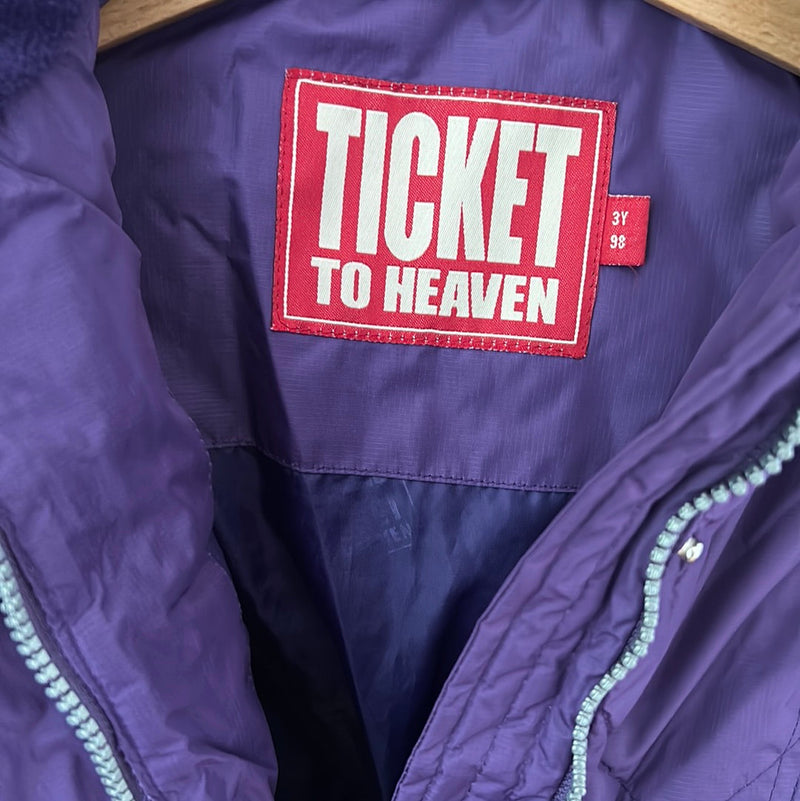 Ticket to heaven quilted coat - size. 98