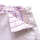 kronjuwel Festive Children's Trousers Linen Trousers Size 116/122 Pink Upcycling