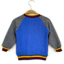 kronjuwel cashmere sweater size 80 blue gray upcycling