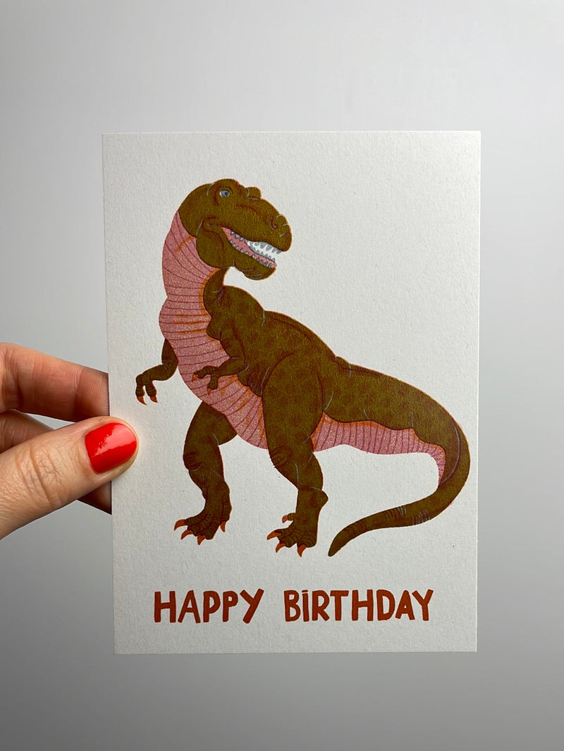 happy birthday - Dino • Postcard