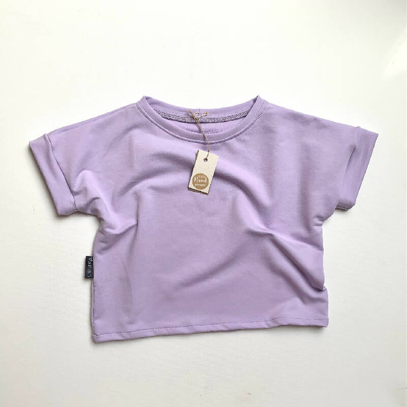 WOLFSKIND Oversize T-Shirt in lila / flieder Größe 104-116