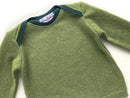 kronjuwel Schlupfpulli aus 100% Kaschmir in 74 grün Upcycling Langarmshirt