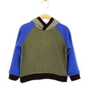 kronjuwel Kapuzenpullover aus 100% Kaschmir in Größe 98 olivegrün blau grau braun Upcycling