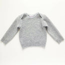 kronjuwel Kaschmirpullover für Babys in Größe 80 grau Upcycling