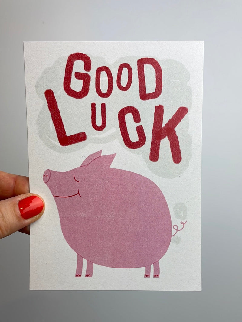 good luck • Postkarte