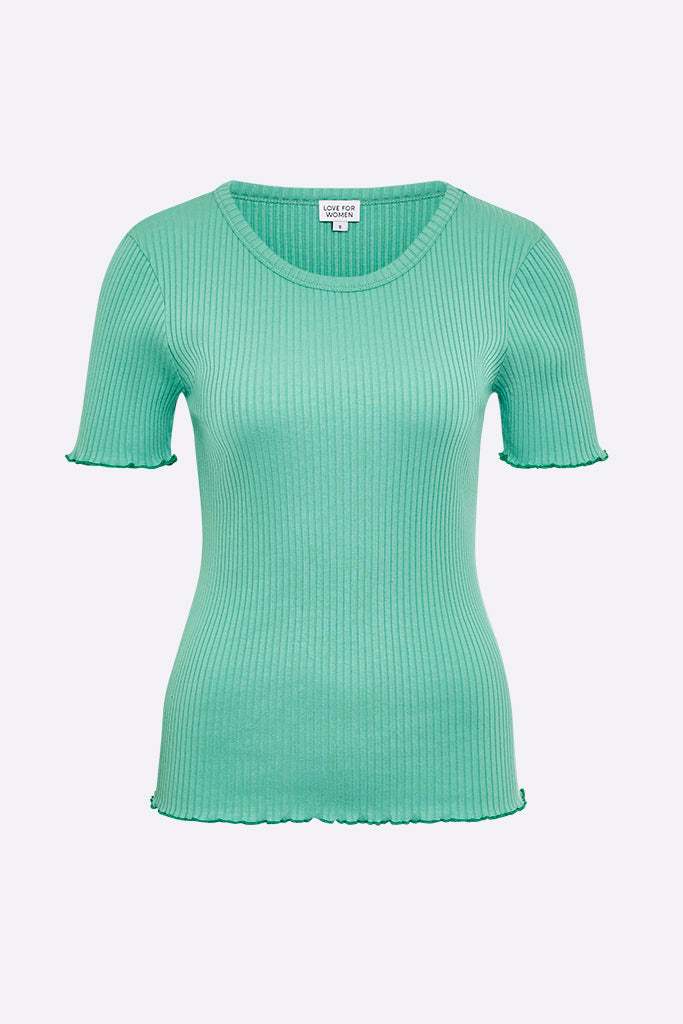 Bea T-shirt in Smaragdgrün für Frauen