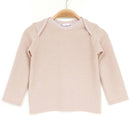 kronjuwel long-sleeved shirt wool/cashmere 86/92 light pink upcycling