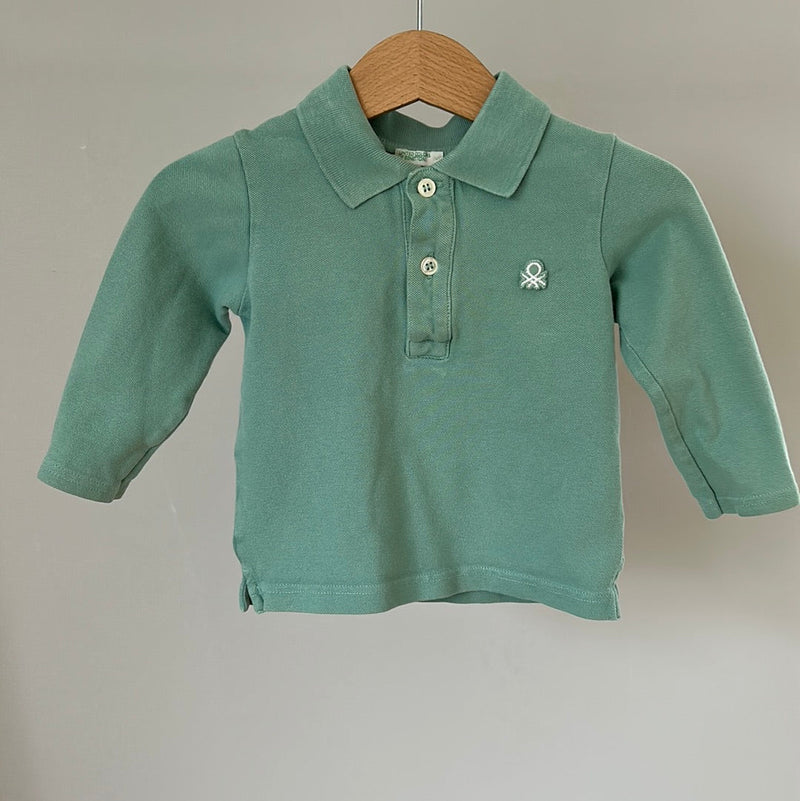 Benetton Longsleeve Poloshirt - Gr. 74