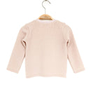 kronjuwel long-sleeved shirt wool/cashmere 86/92 light pink upcycling