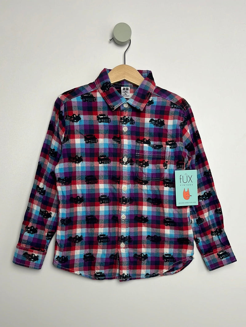 Flannel Shirt Cars - 116 - uniqlo