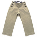 kronjuwel children's trousers size 104 olive green white-black dotted upcycling