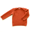 kronjuwel baby sweater made from 100% cashmere in 74/80 orange upcycled