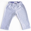 kronjuwel Babyhose 74/80 grau weiß gemustert Baumwolle Upcycling Sommerhose für Babys