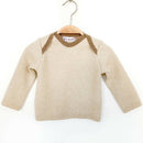 kronjuwel Pullover 100% Kaschmir Größe 74 beige/braun Upcycling