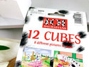 12 picture cubes "101 Dalmatians", wood
