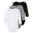 Name it Bodys Set of 3, Grey/ White/ Black