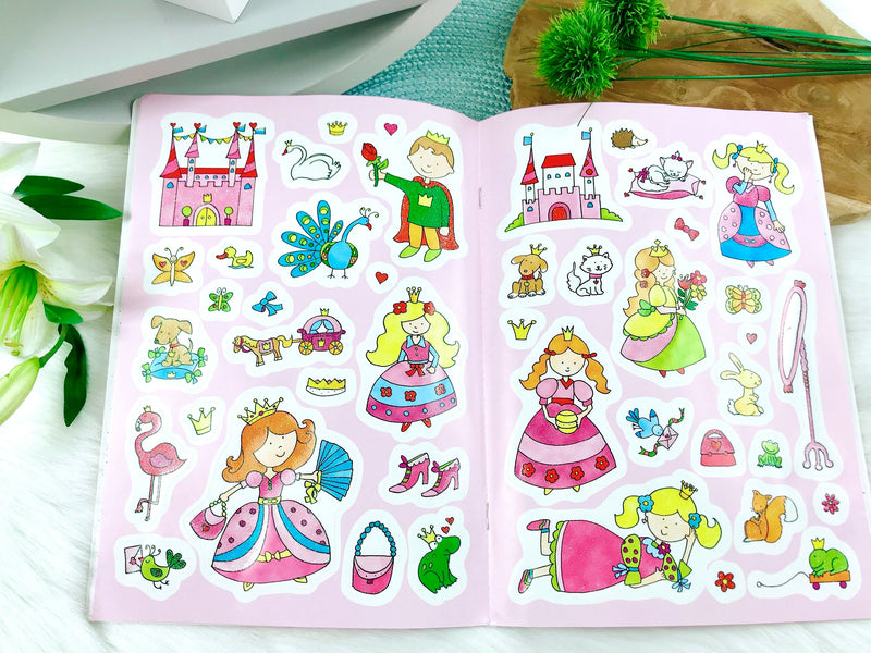 coloring book "Glitter Sticker Coloring Book. Princesses"