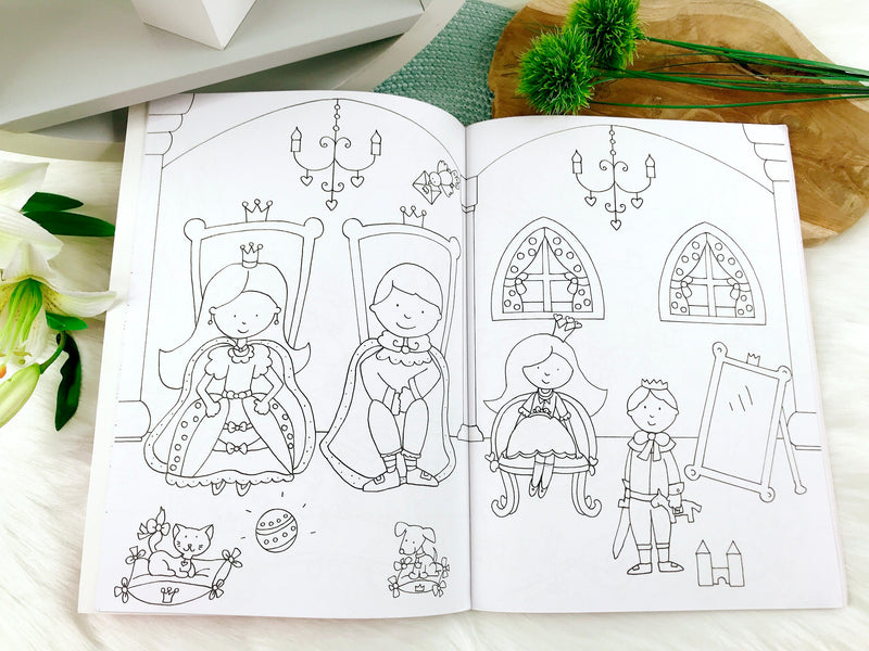 coloring book "Glitter Sticker Coloring Book. Princesses"