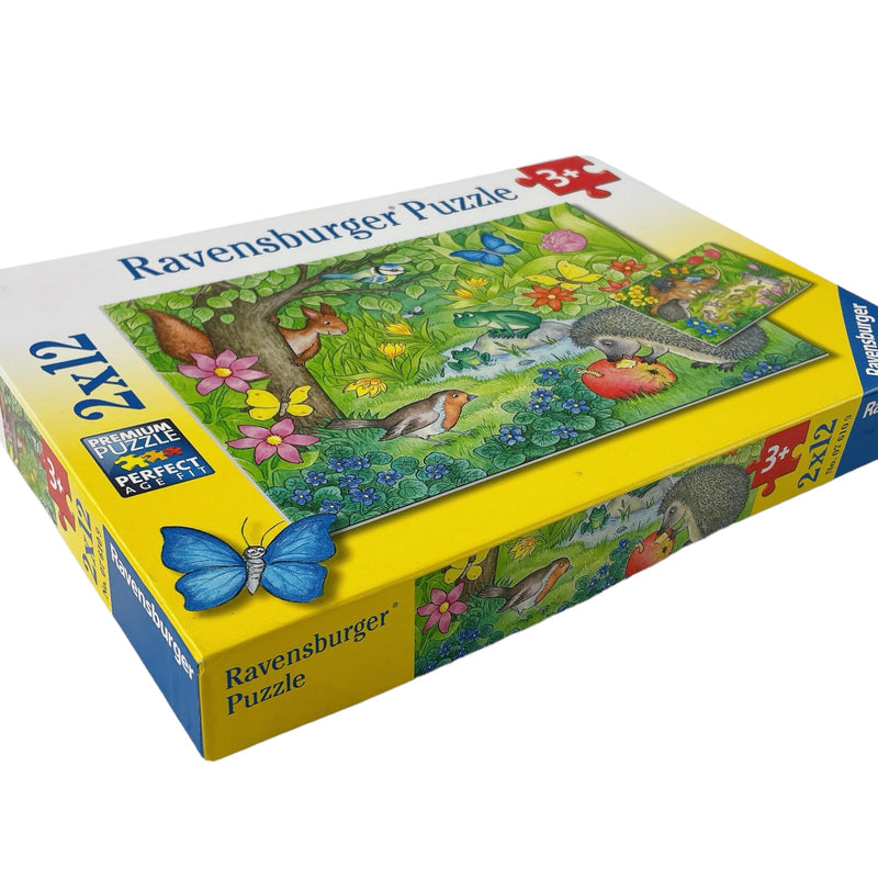 Ravensburger Puzzle Tiere im Garten, 2x12 Teile