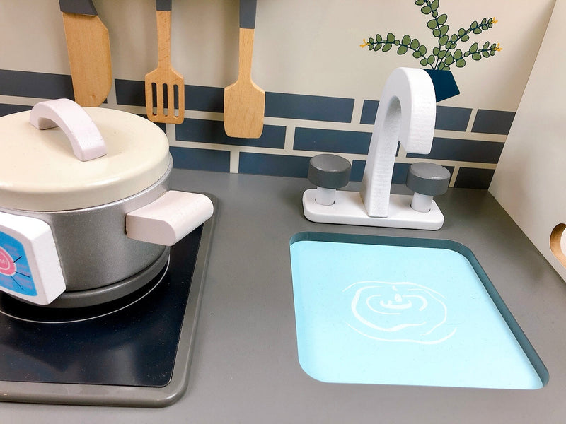 Modern Living Kinderküche mit Waschmaschine "Cook & Wash", hellgrau