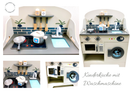 Modern Living Kinderküche mit Waschmaschine "Cook & Wash", hellgrau
