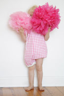 Robe of feathers 50s Playsuit-pink check