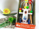 Janod Push Animal, Zigolos Juggling Bear to Push, Wood