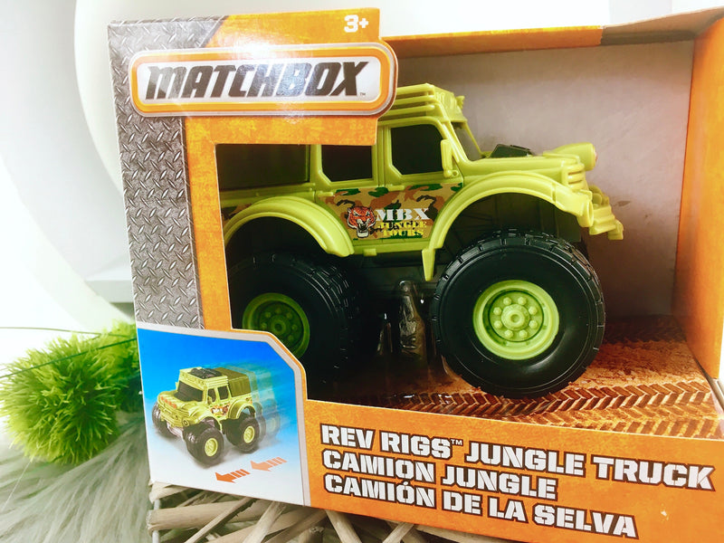 Matchbox Rev Rigs Jungle Truck W8756, Rare!! Collectible!!