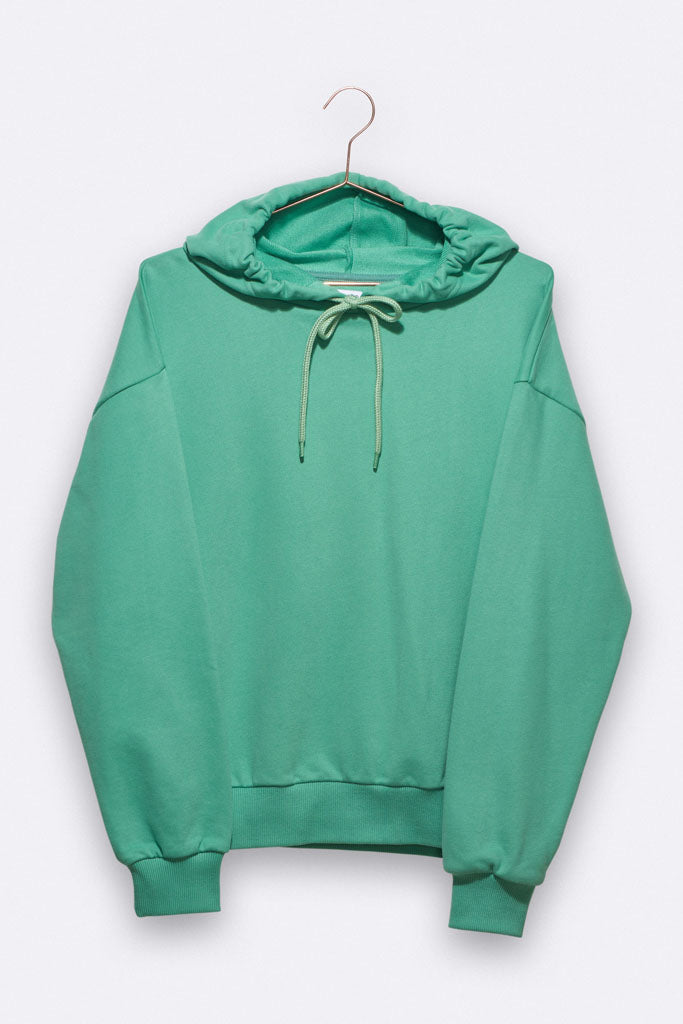 Lenzi Hoody in matt green for women