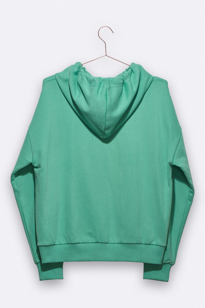 Lenzi Hoody in matt green for women