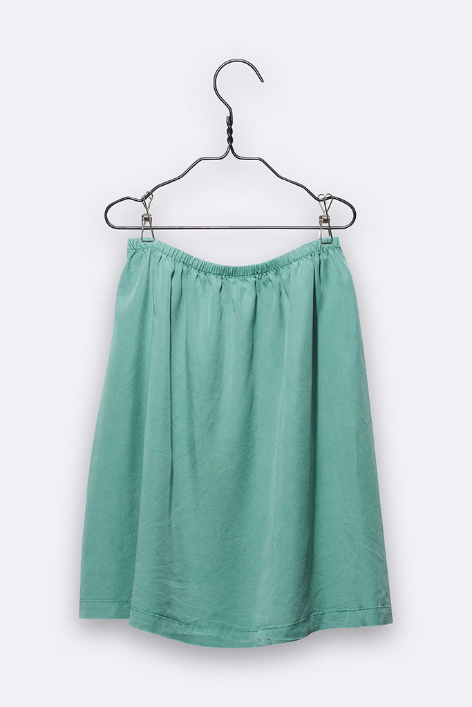 Linda skirt in emerald green Tencel for children