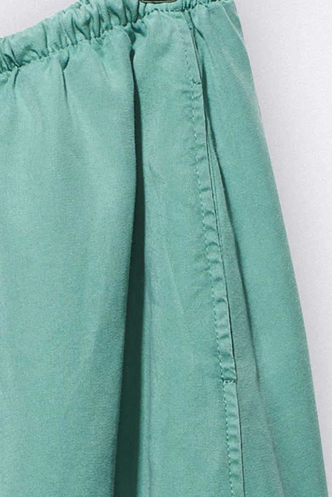 Linda skirt in emerald green Tencel for children