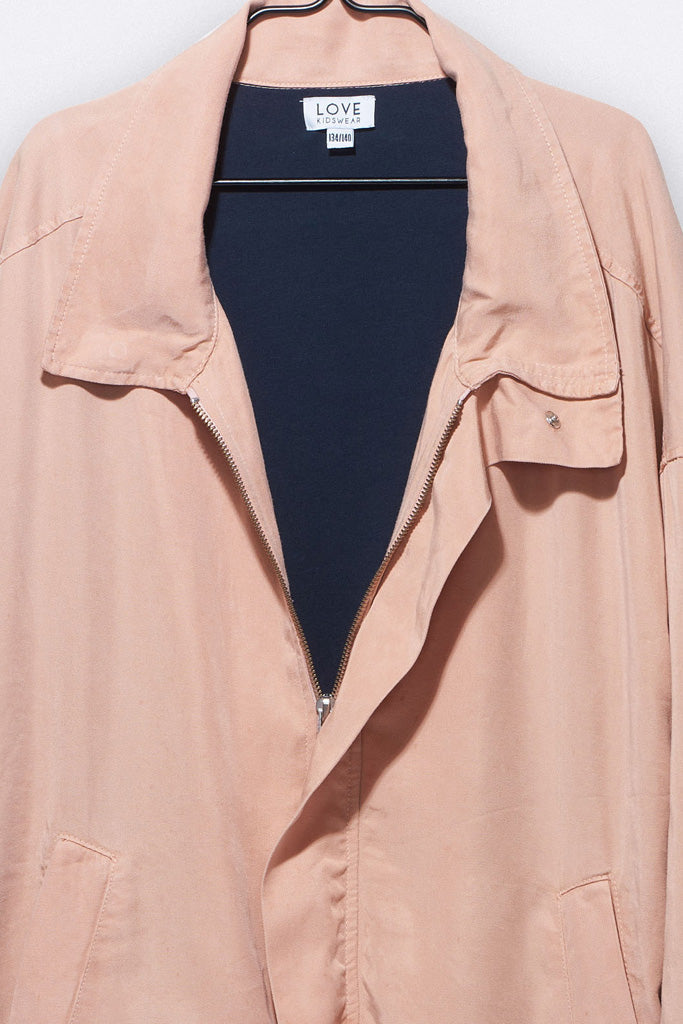 Louisa jacket in nude colored Tencel for children