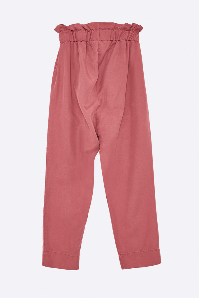 Mina Pants in grape-colored Tencel for children