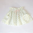 Robe of feathers Market Skirt- green dots