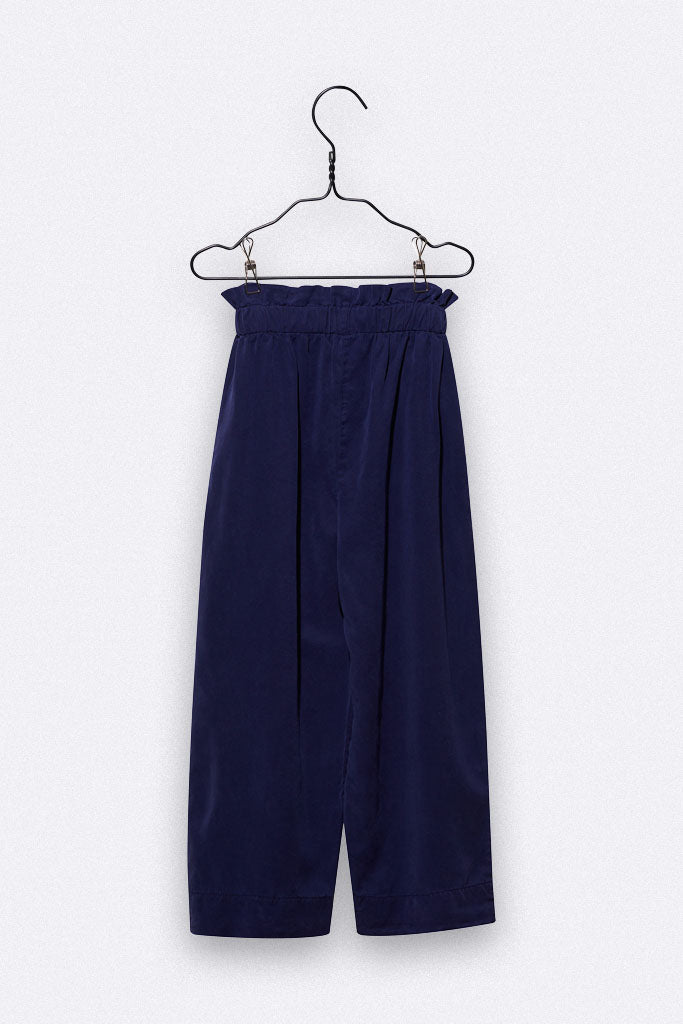 Mathilda pants in violet-blue Tencel for children