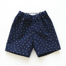 kronjuwel Kurze Hose 80/86 dunkelblau beige gepunktet Upcycling Babyshorts