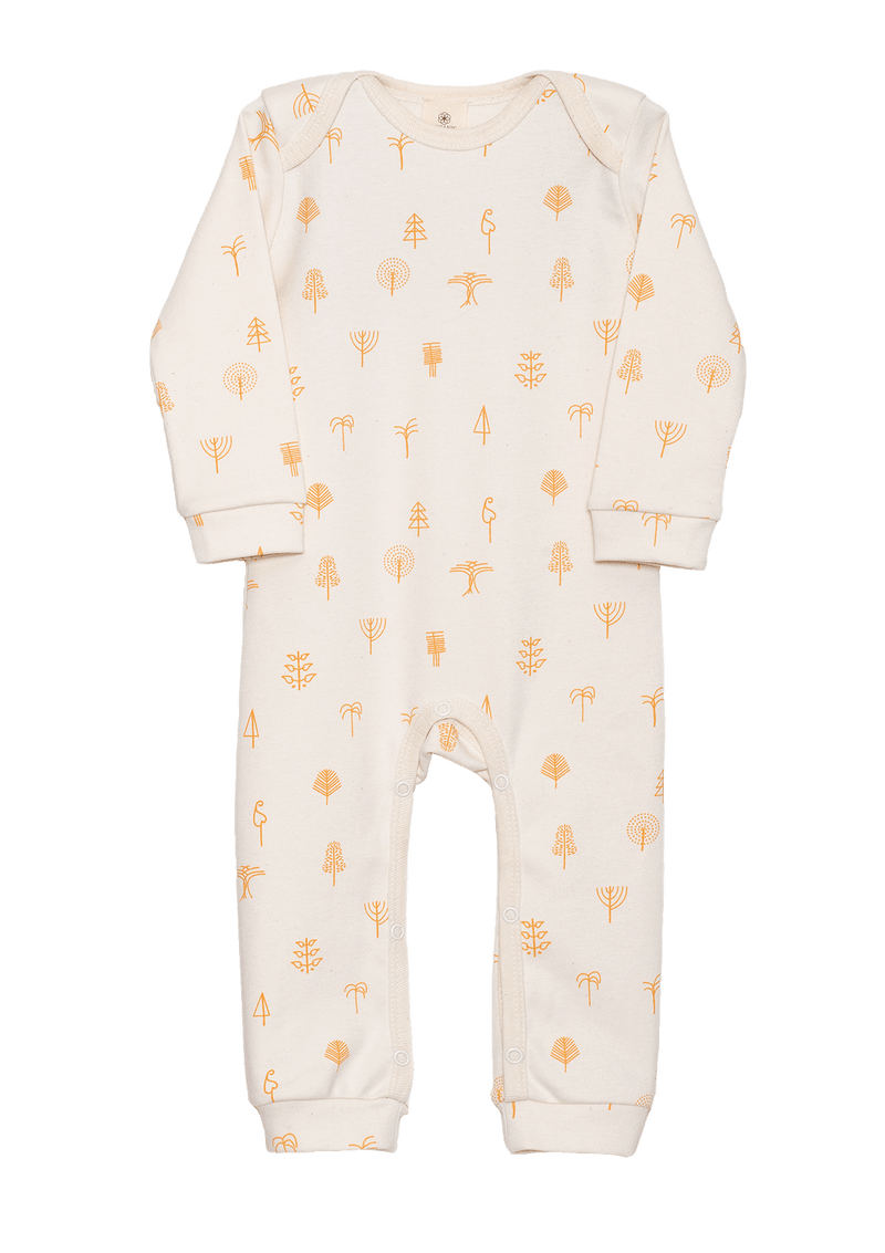 Protective Forest overall play-suit long sleeve
