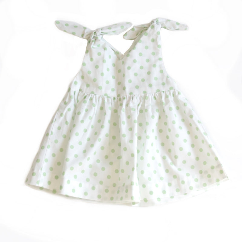Robe of feathers Rabbit Top - green dot