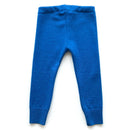 kronjuwel Leggings 100%Merinowolle Größe 80 blau Upcycling Wollhose