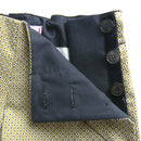 kronjuwel children's trousers size 104 olive green white-black dotted upcycling
