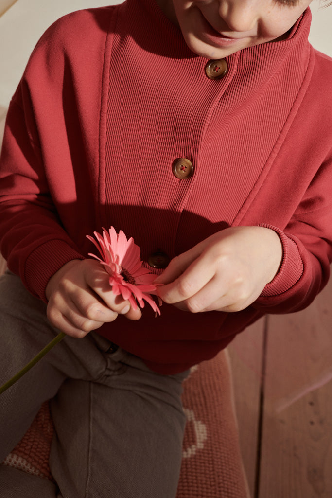Tamina Sweater in Traubenfarben für Kinder