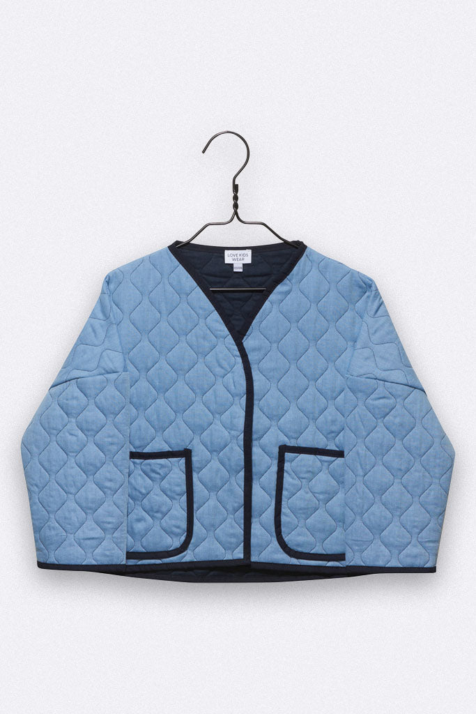 Taza jacket in denim blue for children