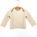 kronjuwel Pullover 100% Kaschmir Größe 74 beige/braun Upcycling