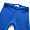 kronjuwel Leggings 100%Merinowolle Größe 80 blau Upcycling Wollhose