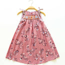 kronjuwel Geblümtes Sommerkleid 110/116 Baumwolle altrosa Upcycling