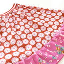 kronjuwel summer skirt 110/116 red pink patterned cotton upcycling