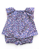 kronjuwel baby set 80/86 blouse and bloomers upcycling summer set playsuit