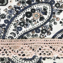 kronjuwel summer dress blue white floral 98/104 cotton upcycling