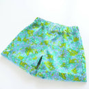 kronjuwel Shorts 110/116 turquoise patterned cotton